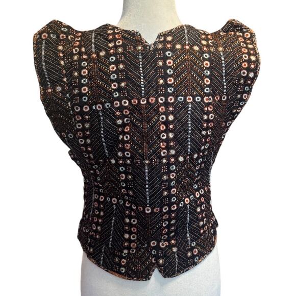 ISABEL MARANT ETOILE Cerza Cardigan in Faded Black Size T2 (L) Embroidered - Picture 5 of 9